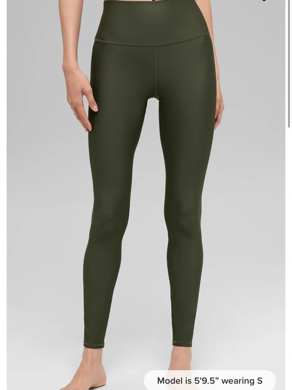 ALO Yoga High-Rise Olive Leggings
